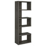 Joey - 5-tier Alternating Boxes Design Bookcase Dark Gray by CoasterEveryday | Bel Furniture
