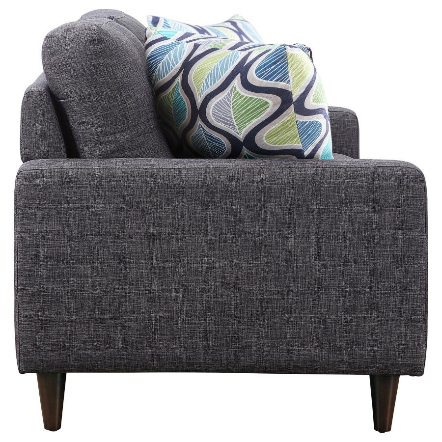 Watsonville - Tufted Back Loveseat - Gray