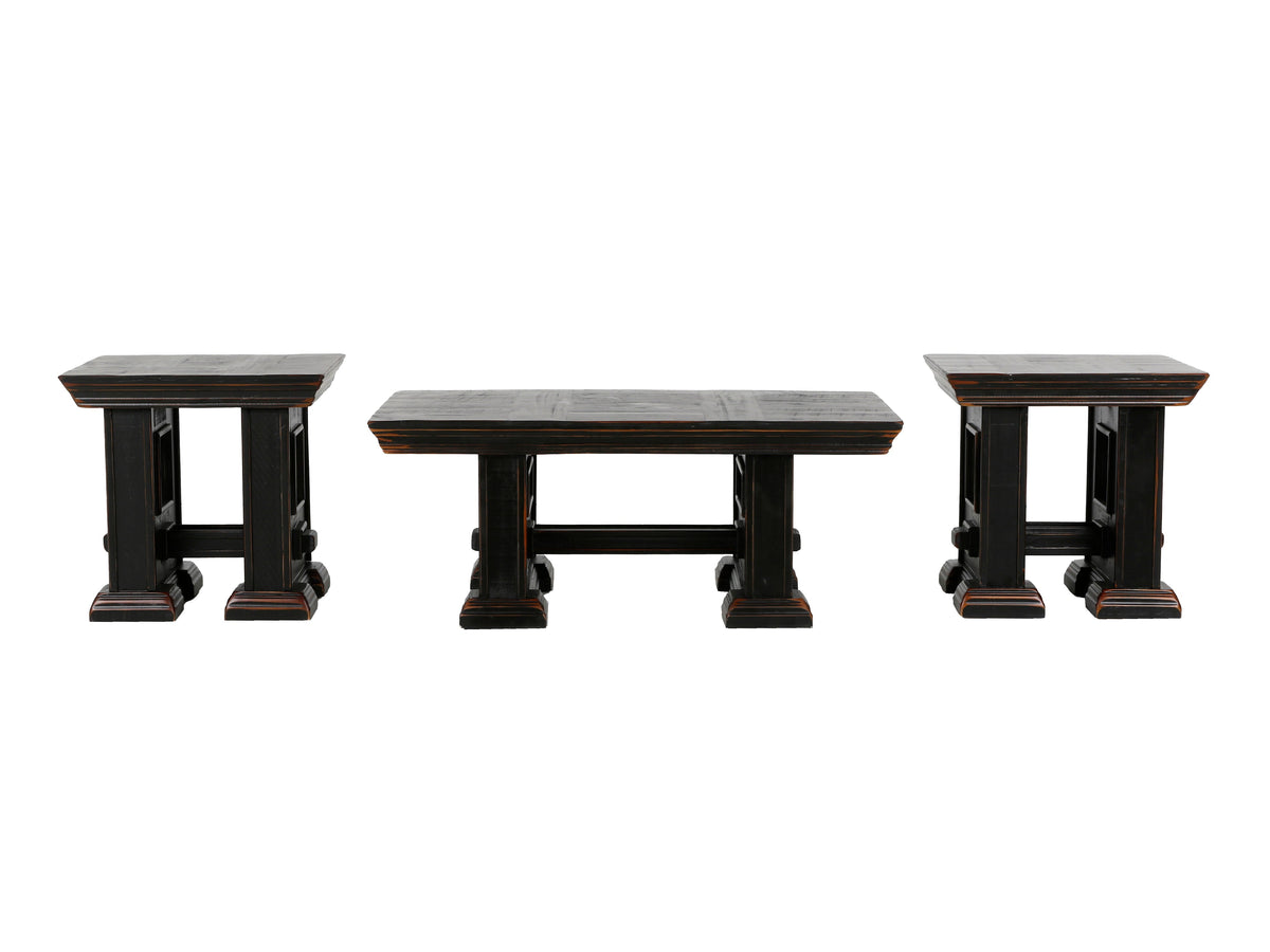 MAGNOLIA / ASPEN 3 PIECE COFFEE TABLE SET by Mollai Collections | Bel Furniture