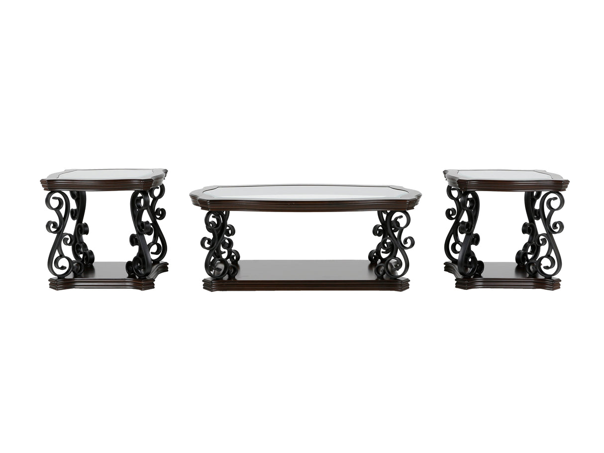 3 PIECE COFFEE TABLE SET by Sara Collections | Bel Furniture