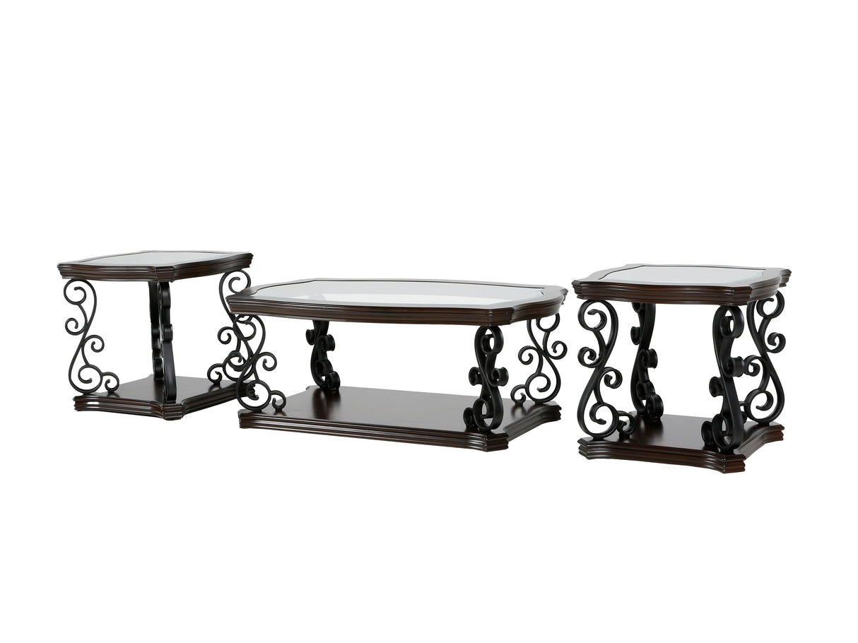 3 PIECE COFFEE TABLE SET by Sara Collections | Bel Furniture