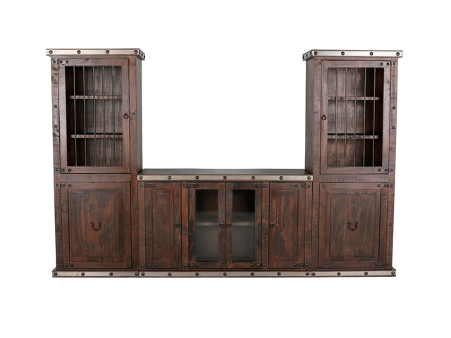 HACIENDA 3 PIECE ENTERTAINMENT CENTER by Mollai Collections | Bel Furniture