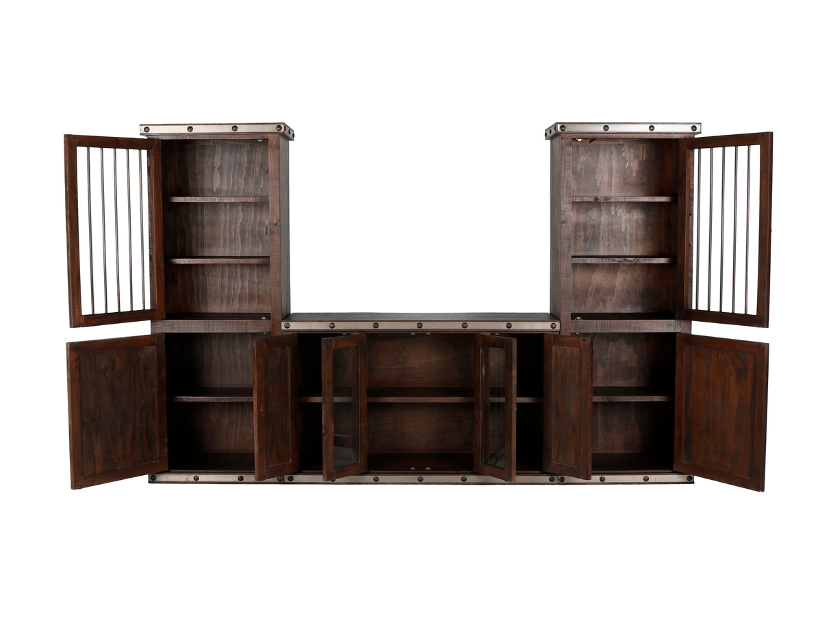 HACIENDA 3 PIECE ENTERTAINMENT CENTER by Mollai Collections | Bel Furniture