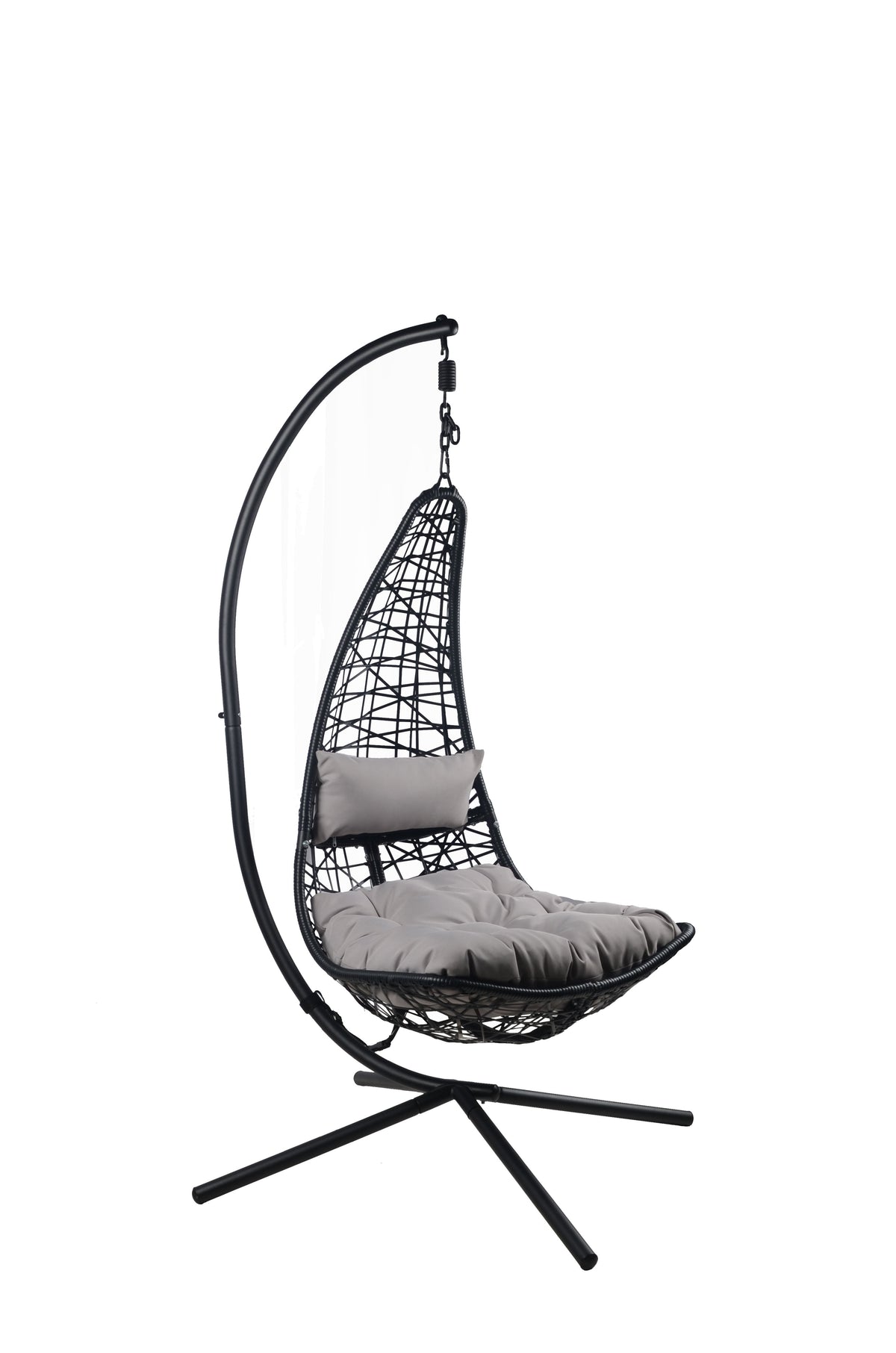 3 Piece Outdoor Wicker Hanging Chair by Mollai Collections | Bel Furniture