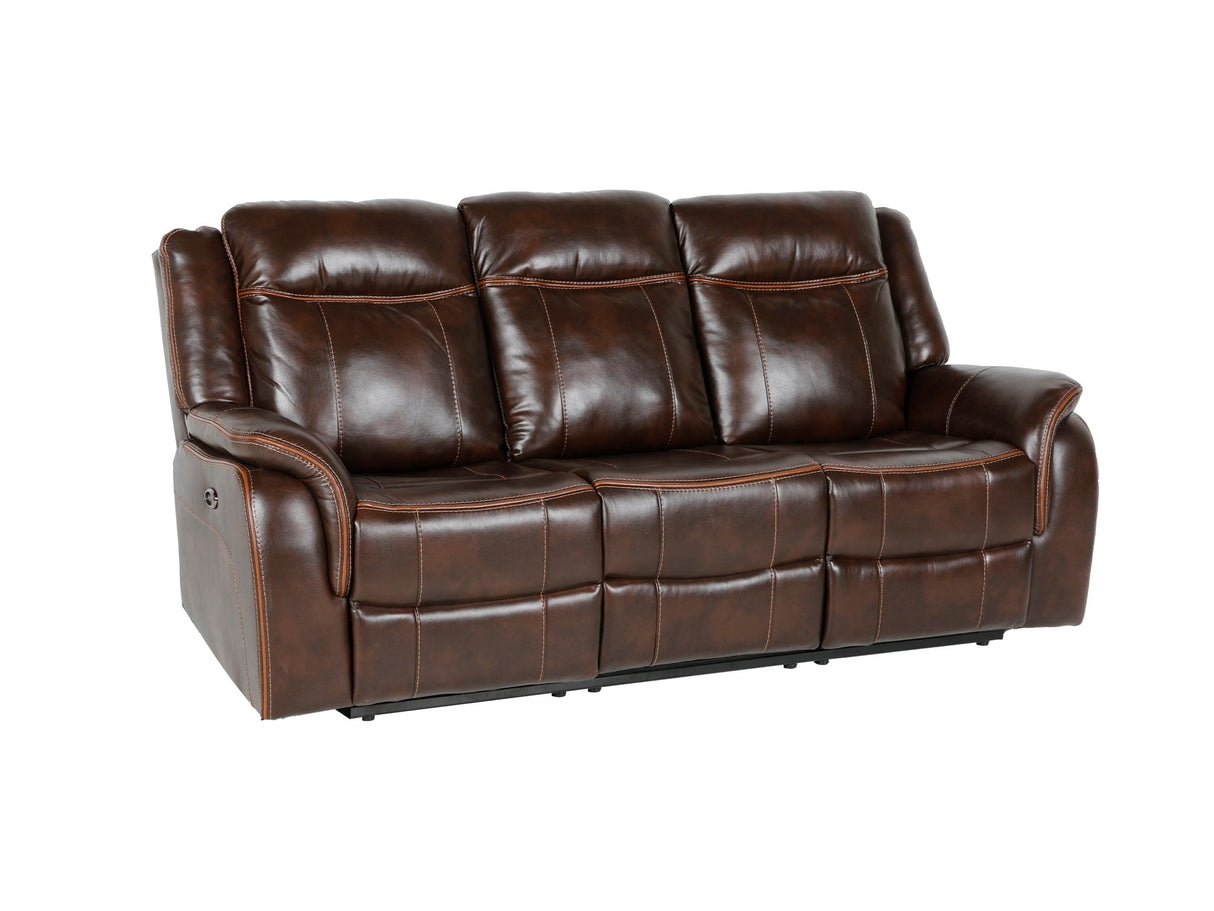 3 Piece Living Room Set: Power Reclining Sofa, Power Reclining Chair, Stationary Loveseat by Sara Collections | Bel Furniture