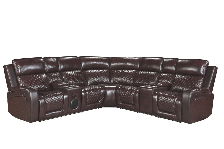 3 PIECE POWER RECLINING SECTIONAL WITH BLUETOOTH SPEAKER - BEL Furniture