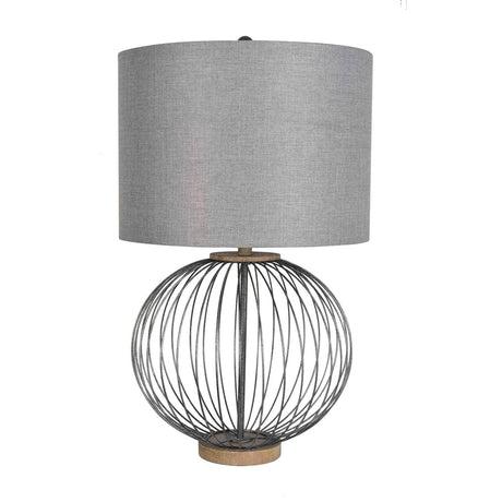 30- inch Metal Table Lamp with Grey Shade Set of 2 by Lamps per se | Bel Furniture