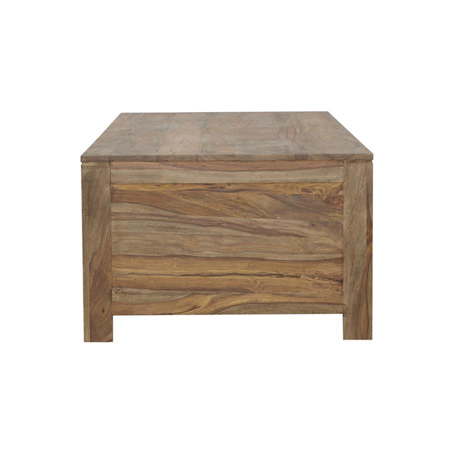 Esther - 6-Drawer Solid Wood Coffee Table - Natural