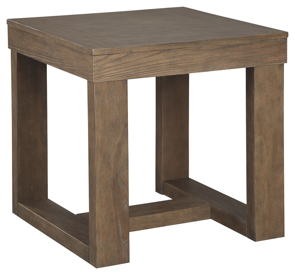 Cariton - Gray - Square End Table by Signature Design by Ashley® | Bel Furniture
