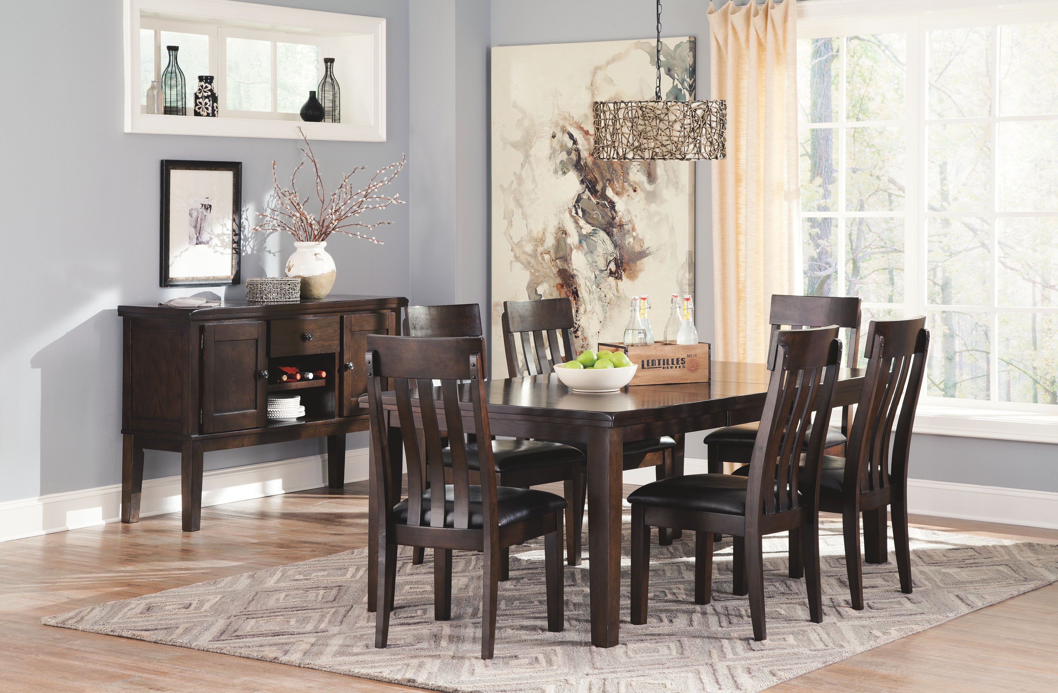 Haddigan - Dark Brown - Rectangular Dining Room Extension Table