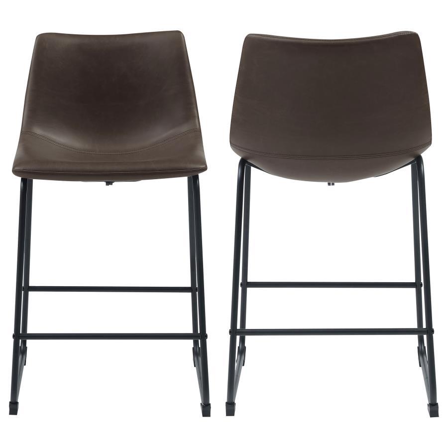 Michelle - Two-toned Armless Stools (Set of 2)