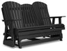 Hyland Wave - Glider Loveseat Black by Signature Design by Ashley® | Bel Furniture