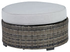 Harbor Court - Ottoman with Cushion - Gray