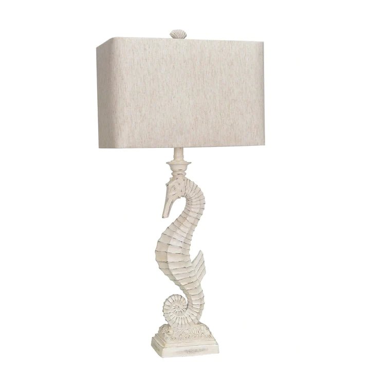 33.75-inch White Seahorse Table Lamp (Set of 2) - BEL Furniture