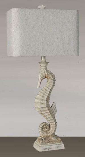 33.75-inch White Seahorse Table Lamp (Set of 2) - BEL Furniture