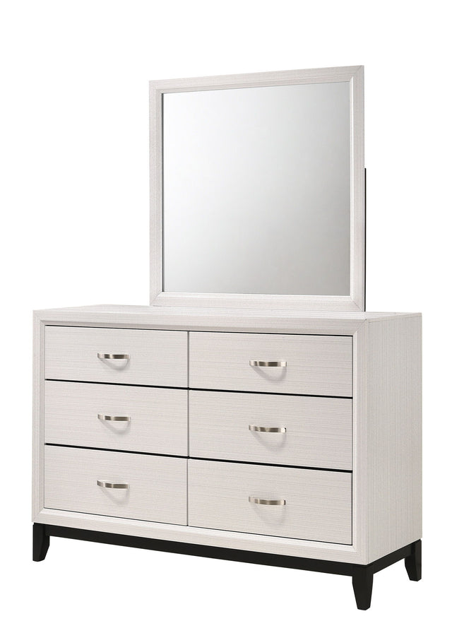 Akerson - Dresser, Mirror White by Crown Mark | Bel Furniture