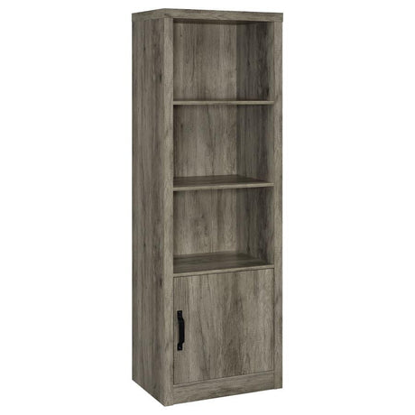 Burke - 3-Shelf Engineered Wood Media Tower - Gray Driftwood by Coaster Fine Furniture | Bel Furniture