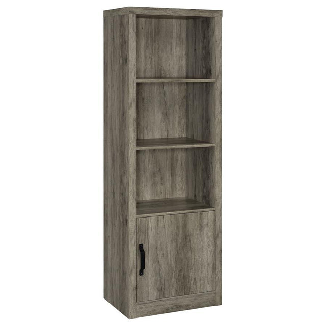 Burke - 3-Shelf Engineered Wood Media Tower - Gray Driftwood by Coaster Fine Furniture | Bel Furniture