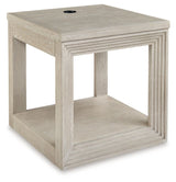 Marxhart - Bisque - Square End Table by Signature Design by Ashley® | Bel Furniture