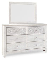 Paxberry - Whitewash - Dresser, Mirror - Medallion Drawer Pulls by Signature Design by Ashley® | Bel Furniture