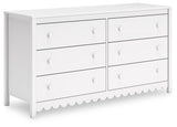 Hallityn - White - Six Drawer Dresser by Signature Design by Ashley® | Bel Furniture