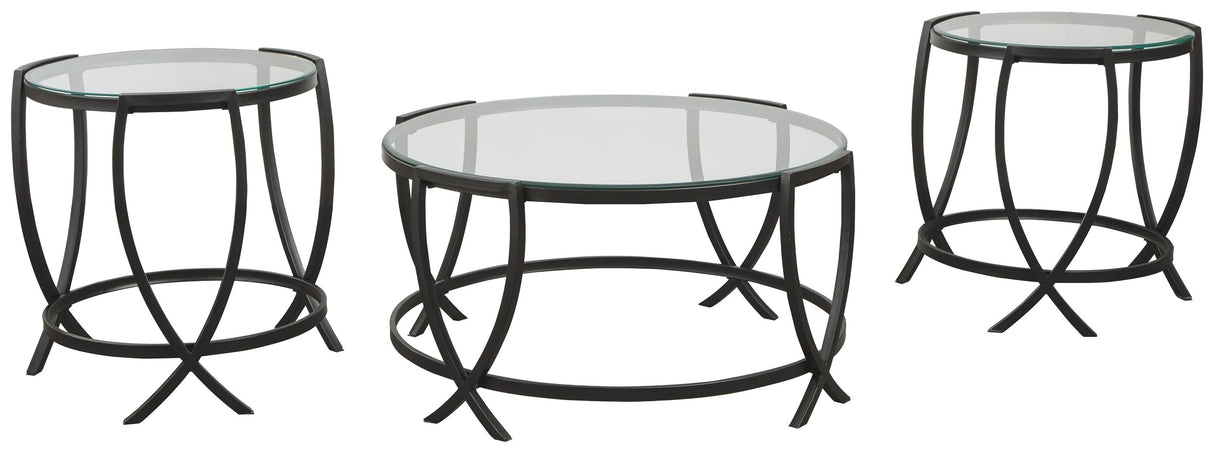 Tarrin - Black - Occasional Table Set (Set of 3) by Signature Design by Ashley® | Bel Furniture