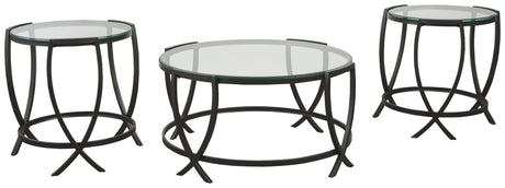 Tarrin - Black - Occasional Table Set (Set of 3) by Signature Design by Ashley® | Bel Furniture