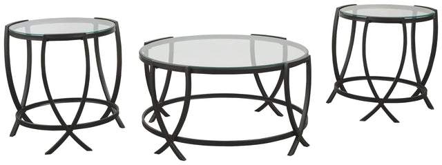 Tarrin - Black - Occasional Table Set (Set of 3) by Signature Design by Ashley® | Bel Furniture