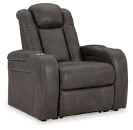 Fyne-dyme - Power Recliner/Adj Headrest Dark Gray by Signature Design by Ashley® | Bel Furniture