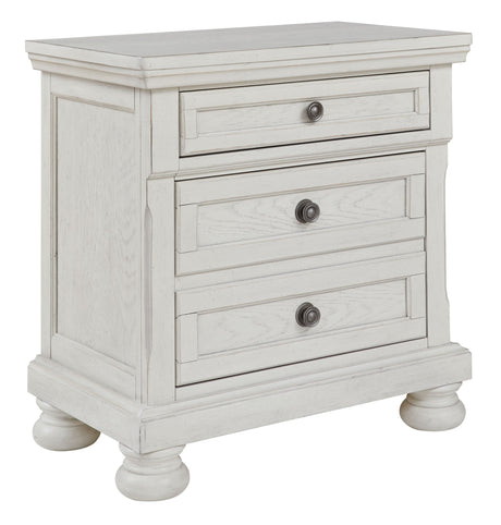 Robbinsdale - Antique White - Two Drawer Night Stand by Signature Design by Ashley® | Bel Furniture