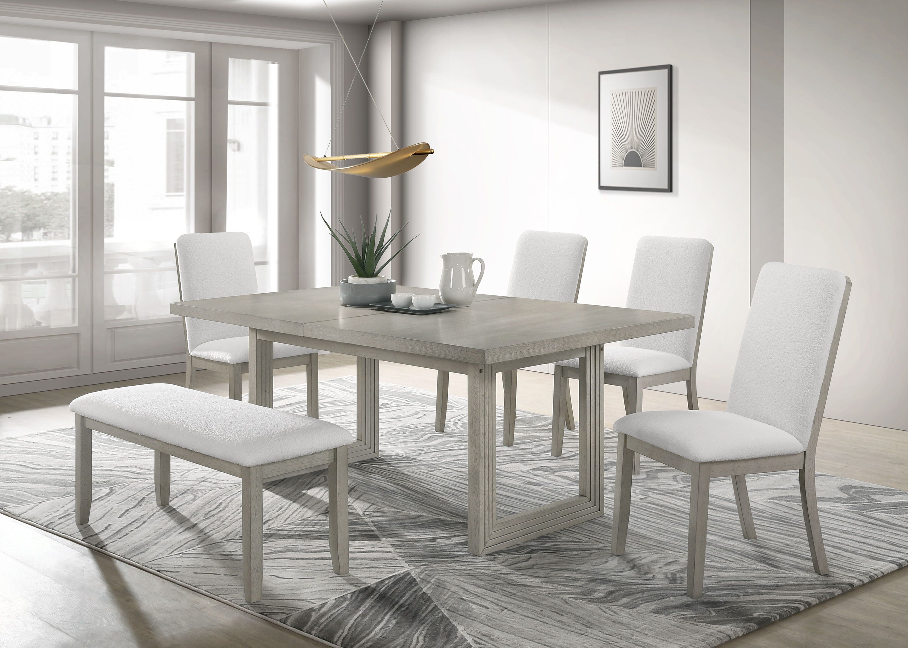 Torrie - Dining Table (1x18 Leaf) - Gray