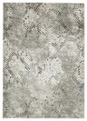 Poincilana - Rug Pearl Silver 5' x 7' by Signature Design by Ashley® | Bel Furniture