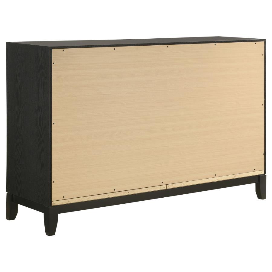 Valencia - 6-Drawer Dresser - Black