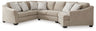 Brogan Bay - Sectional Light Brown 3 Pc. Right Arm Facing Cuddler Sectional by Signature Design by Ashley® | Bel Furniture
