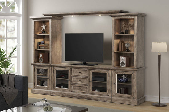 4 Piece Entertainment Wall System - BEL Furniture