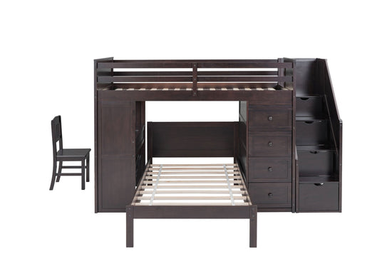 4 PIECE TWIN BUNK BED SET - BEL Furniture