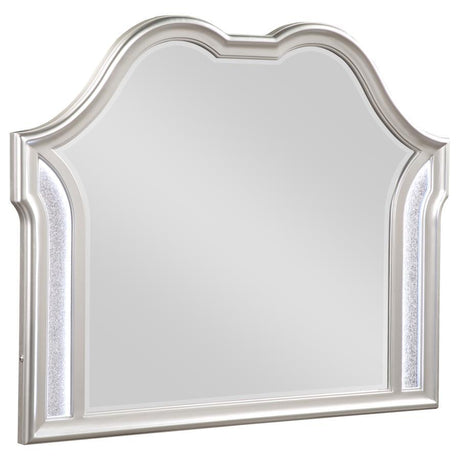 Evangeline - Dresser Mirror - Silver Oak by CoasterElevations | Bel Furniture