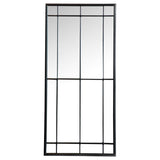 Annetta - Window Pane Floor Or Wall Mirror - Black by CoasterEveryday | Bel Furniture