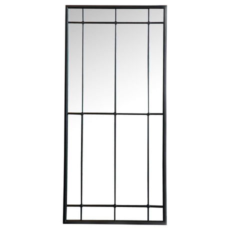 Annetta - Window Pane Floor Or Wall Mirror - Black by CoasterEveryday | Bel Furniture
