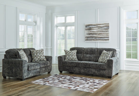 Lonoke - Living Room Set Dark Gray 2 Pc. Sofa, Loveseat by Signature Design by Ashley® | Bel Furniture