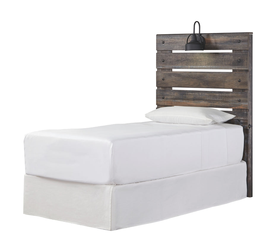 Drystan - Youth Panel Headboard With Bed Frame