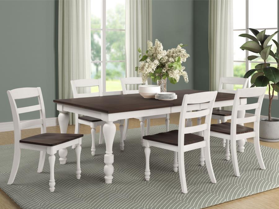 Madelyn - Extension Leaf Dining Table - Coastal White