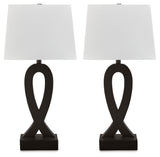 Markellton - Black - Poly Table Lamp (Set of 2) by Signature Design by Ashley® | Bel Furniture