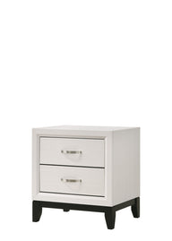 Akerson - Nightstand White by Crown Mark | Bel Furniture
