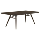 Wes - Rectangular Wood Dining Table - Dark Walnut by CoasterEssence | Bel Furniture