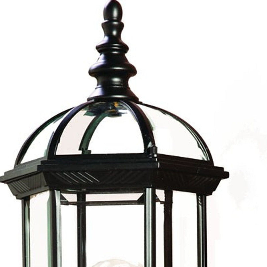 Cylindrical Lantern Wall Light - Matte Black