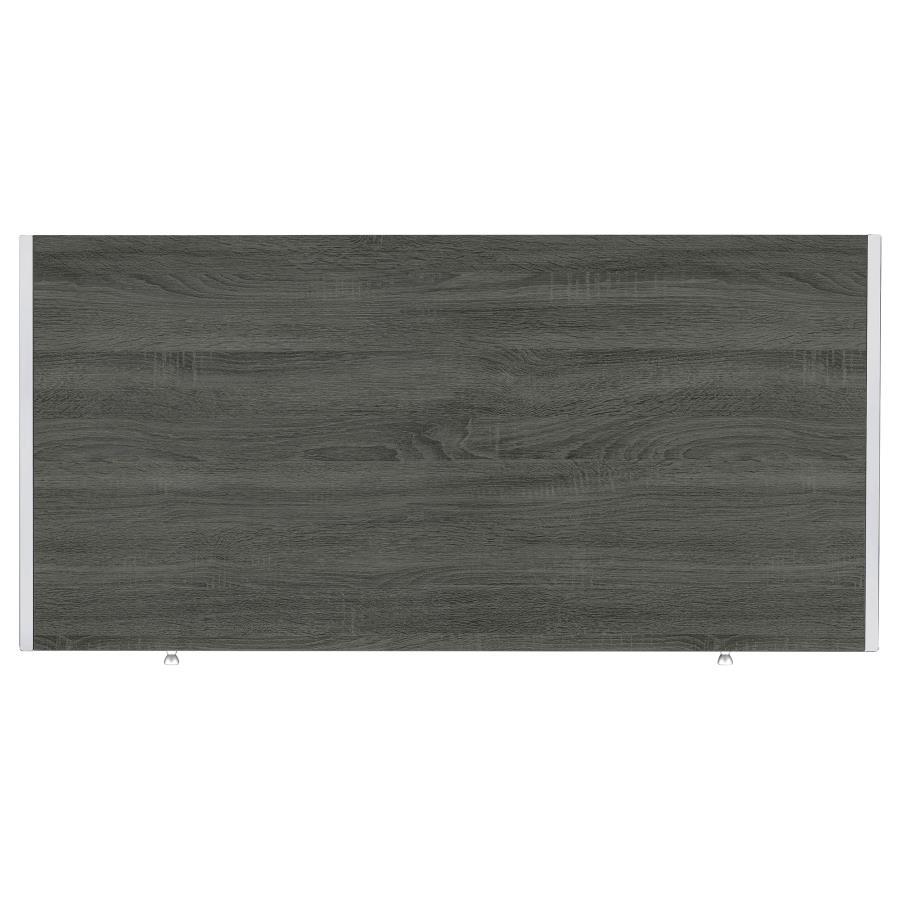 Wallice - 2-Drawer Writing Desk - Weathered Gray