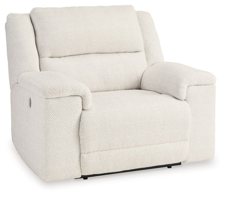 Keensburg - Wide Seat Power Recliner White by Signature Design by Ashley® | Bel Furniture