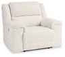 Keensburg - Wide Seat Power Recliner White by Signature Design by Ashley® | Bel Furniture