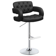 Brandi - 29" Adjustable Height Bar Stool Black by CoasterEssence | Bel Furniture